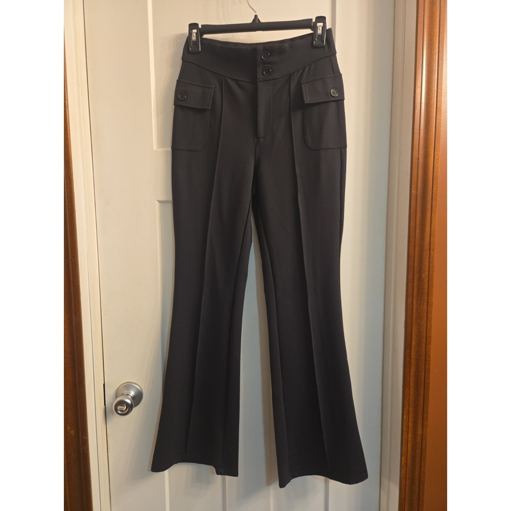 Halara High Waisted Side Flap Pocket Flare Casual Cargo Pants Size Small Petite - Picture 6 of 16